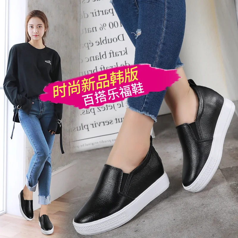 Женские кроссовки из натуральной кожи белые туфли на плоской подошве женская