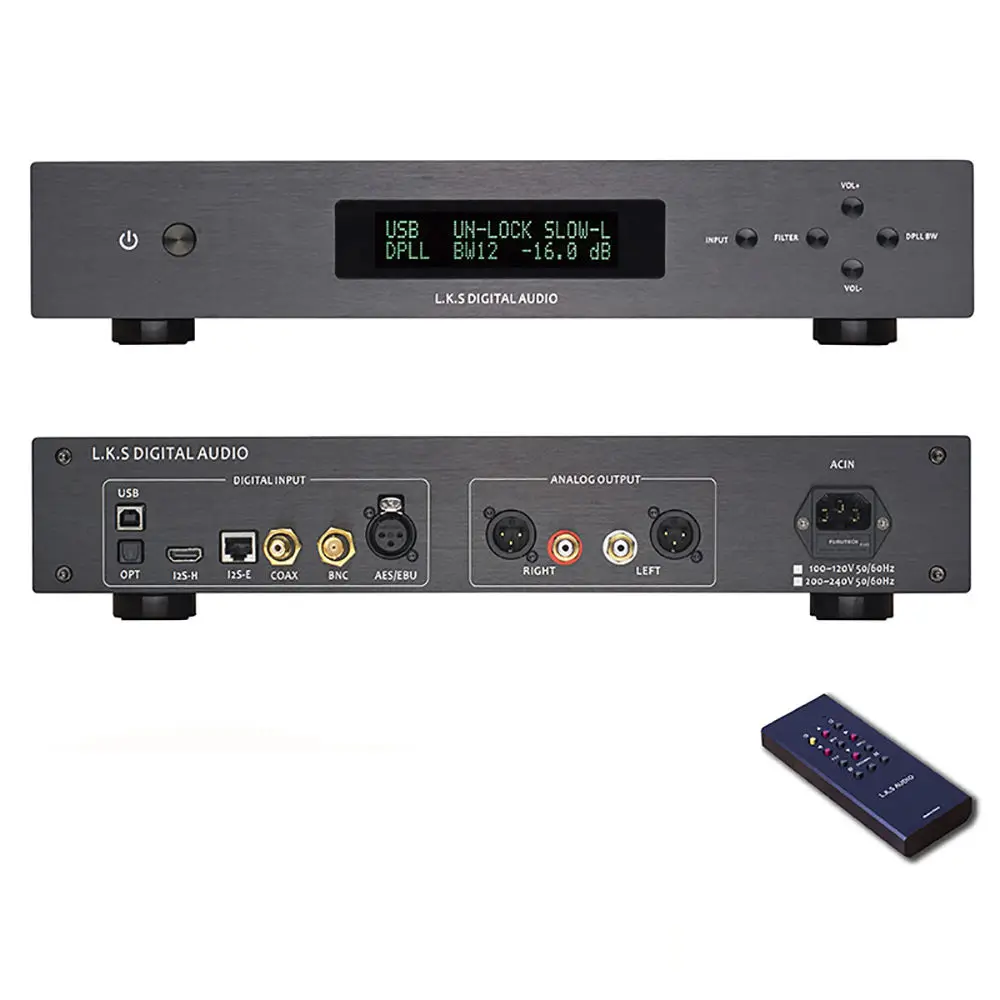 L.K.S аудио MH DA004 декодер двойной ES9038pro флагманский DAC DSD вход BNC AES