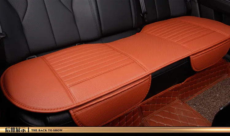 orange 1 rear back Atreus стайлинга автомобилей Four Seasons кожаные чехлы для сидений автомобиля для Audi A3 A4 B6 B8 B7 B5 A6 C5 C6 Q5 A5 Q7 TT A1 S4 S5 S6 S8 аксессуары - Название цвета: orange 1 rear back