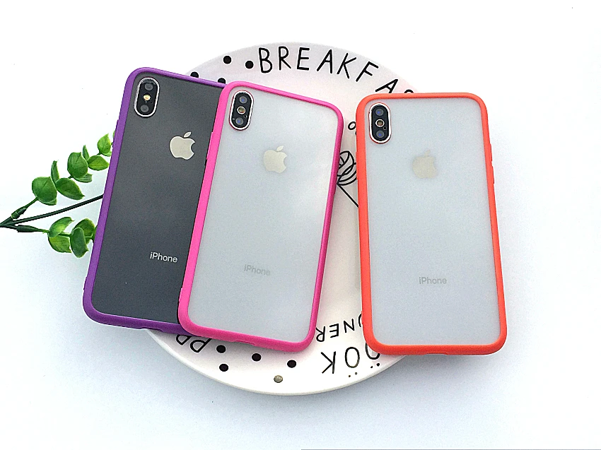 Прозрачный жесткий чехол для телефона+ Мягкий ТПУ чехол для Apple iPhone X XR Чехол 7 8 Plus чехол для iPhone6s iPhone XS 11Pro Max чехол