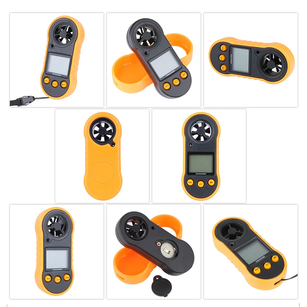 Счетчик Анемометр скорости ветра измерительный прибор разрешение температура