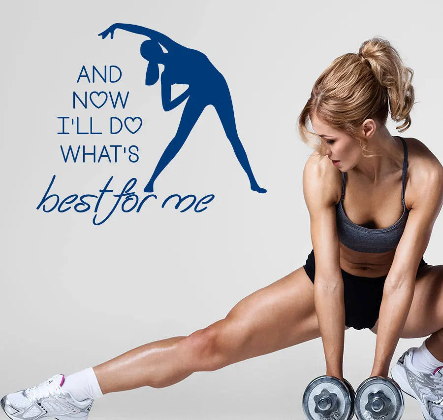 Sport Club Logo Wall Decal Removable Gymnasium Gym Decor Mural Vinyl Gymnastics Exercises Art Poster Home Decoration W420 | Дом и сад