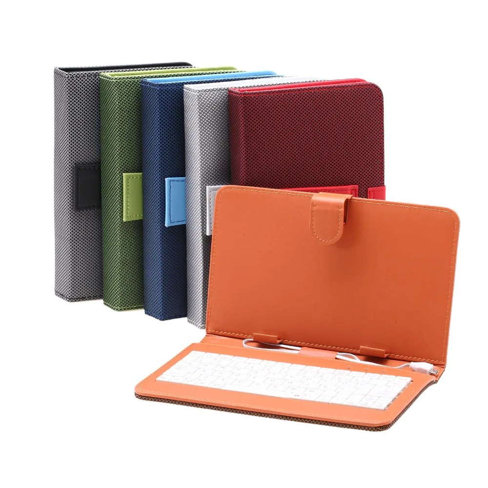 Griddin искусственная кожа фолио чехол для Android планшет пк микро usb клавиатура 7 ''