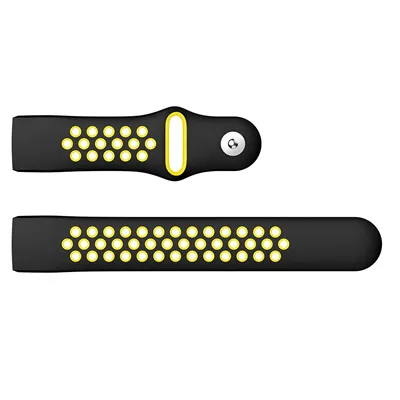 Black Yellow Спортивный силиконовый ремешок для Fitbit Charge 3, мягкий браслет, ремешок для часов, ремешок для Fitbit Charge 3, Сменные аксессуары - Цвет: Black Yellow