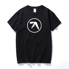 Модная мужская футболка Aphex twin, популярная футболка Aerosmith, топ с принтом и круглым вырезом, хлопковые музыкальные футболки с коротким рукавом