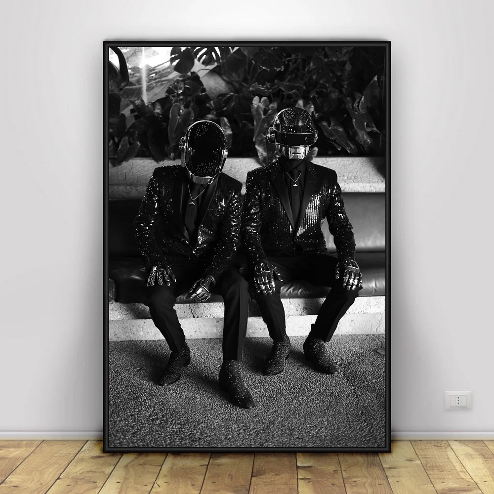 Daft панк Арт Шелковый постер домашний декор 12x18 24x36inch|Рисование и каллиграфия| |