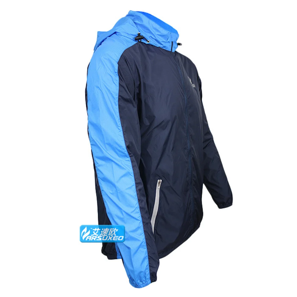 ARSUXEO Дышащая Кроссовки Clothing Длинным Рукавом Jacke Пальто Ветра мужская Ветрозащитный Водонепроницаемый Велоспорт Велосипед Джерси Clothing куртка мужская велотовары джинсовка