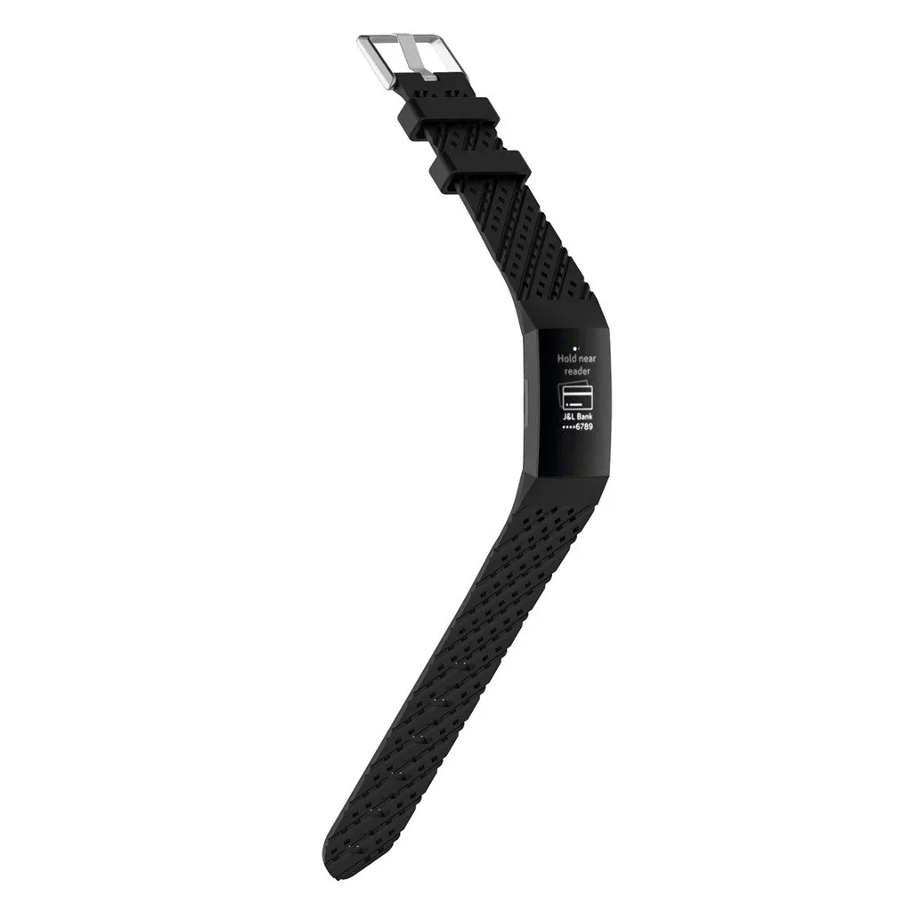 Модный спортивный дышащий Силикон Браслет ремешок для Fitbit Charge 3 сменный Браслет умные часы с ремнем