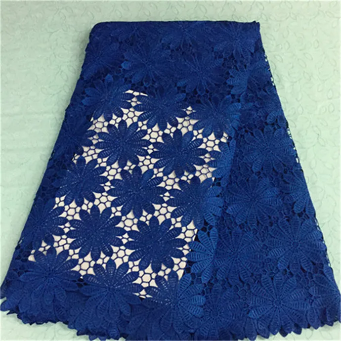 Популярный фиолетовый цветок африканская Водорастворимая кружевная вышивка