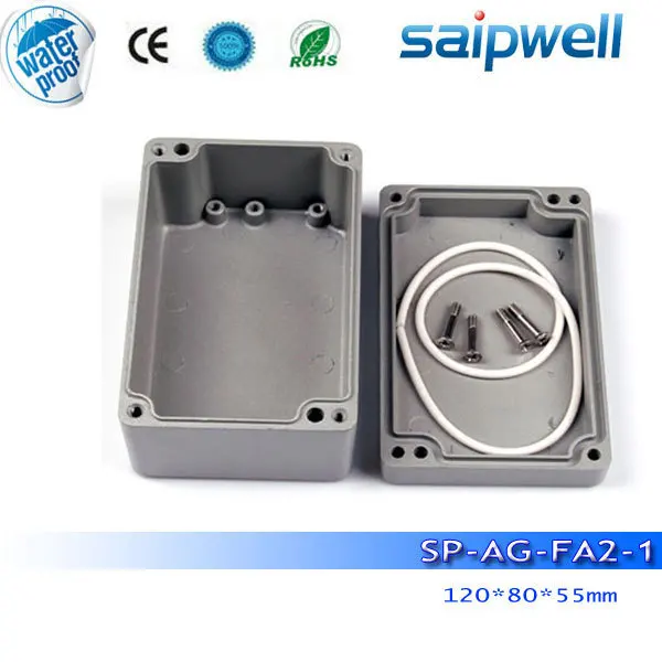 2015 Новый Saip алюминиевый электронный корпус ip65 Алюминиевый SP AG FA2 1 (120*80*55 мм) с 4
