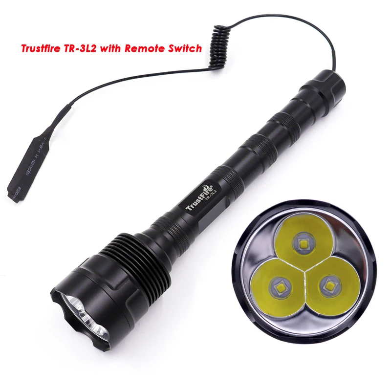 Светодиодный тактический фонарик Trustfire TR 3T6 3xCREE 3L2 XML2 U3 перезаряжаемые фонарики с