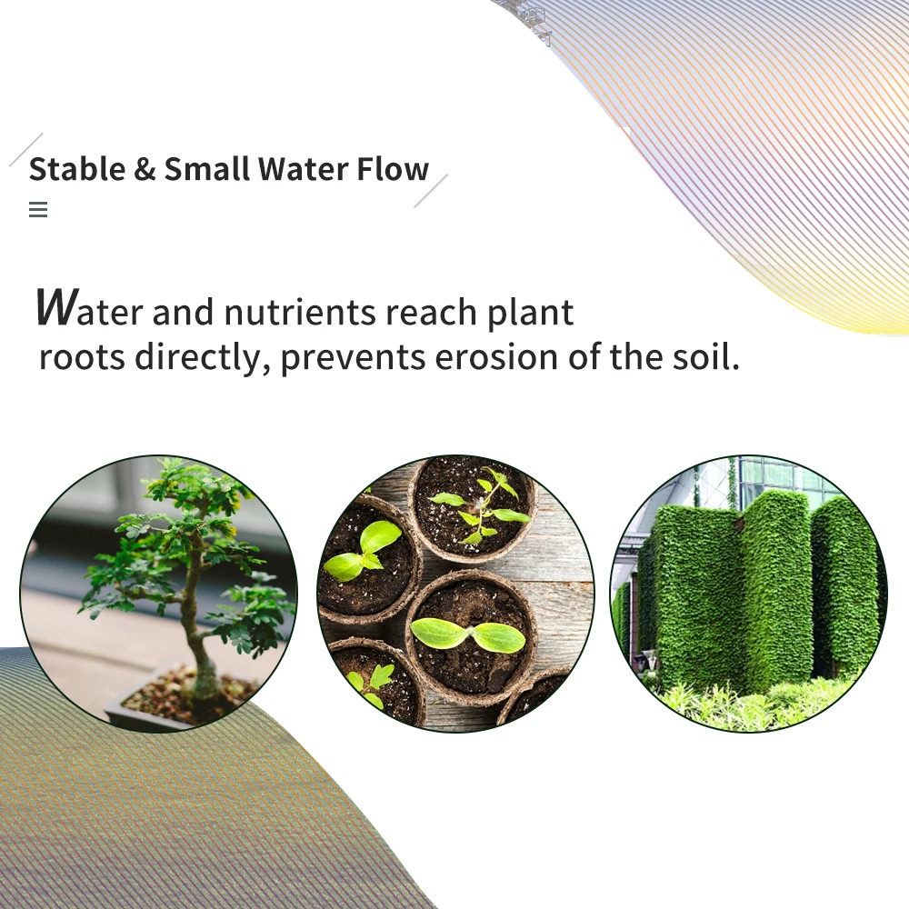 

Plant Self-Watering System Adjustable Water Flow Blank Distribution Tubing for Misting Cooling Pot DIY Drips Irrigation Kit
