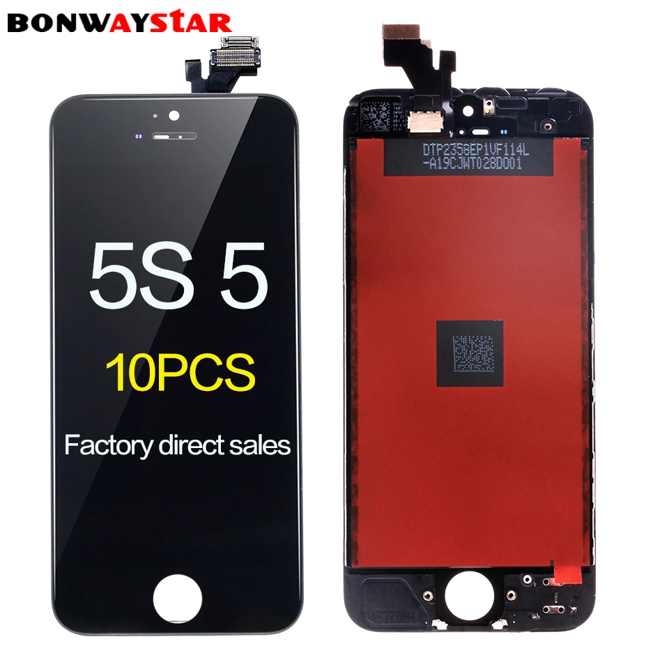 

10pcs LCD Screen For iphone 5s 5 Display LCD Touch Screen Digitizer Assembly Replacement Pantalla ecran for iphone 5 5s lcd