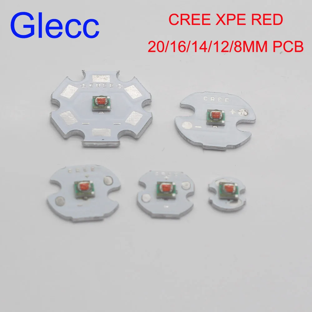 Cree XPE XP-E R3 1-3 Вт 3535 красный светодиодный излучатель диод 620-625nm для растений с
