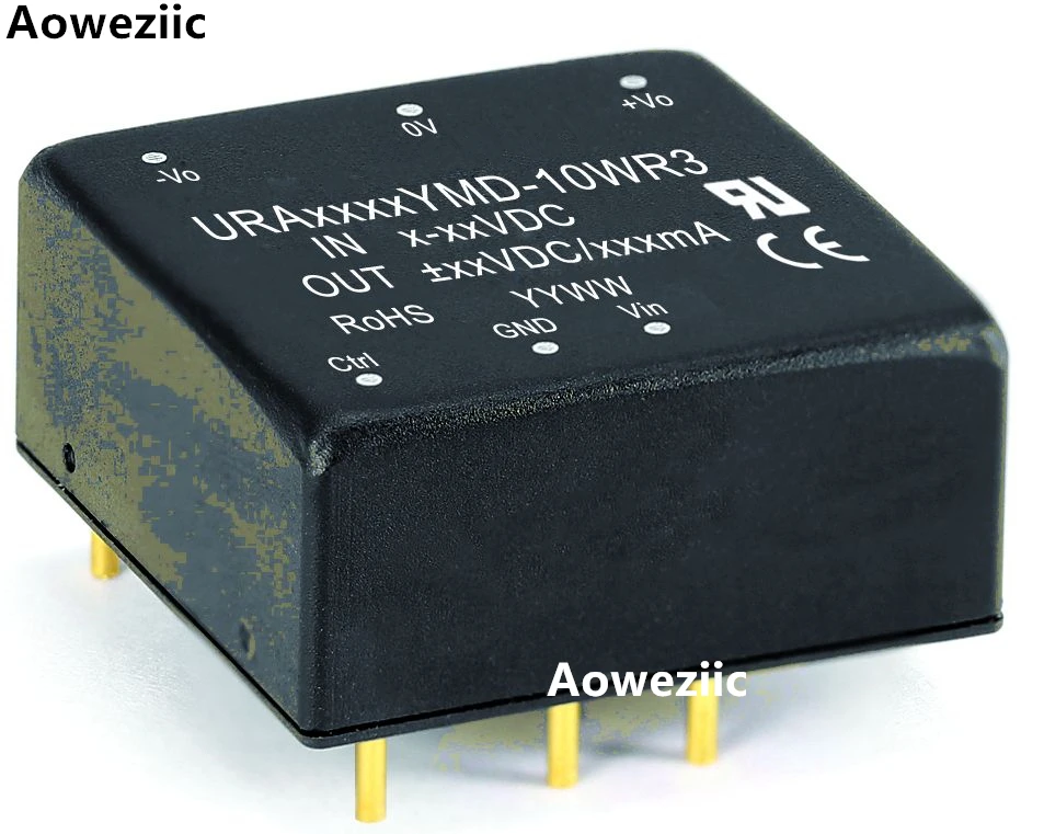 Aoweziic URA4812YMD-10WR3 URA4812YMD-10W New Original DIP Input: 18-75V Dual Regule Output: +12V 0.41A -12V -0.41A DC-DC Isolate |