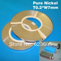 free shipping 0 2mm pure nickel tape for 18650 li ion cell connector 0 27mm nickel strip 18650 lithium battery nickel belt