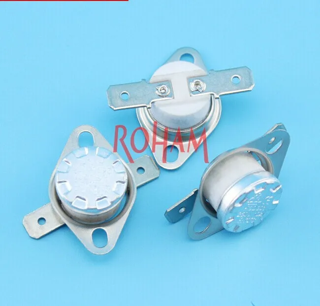 

3 Pcs 10A 250V Ceramic KSD301 NC 100C Temperature Switch Sensor Thermostat Controller