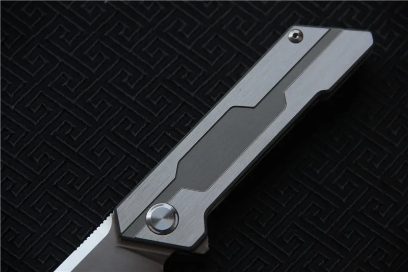 MIKER New folding knives D2 Satin blade ceramic ball bearing washer TC4 handle flipper Tanto Hunting knife EDC tools | Инструменты