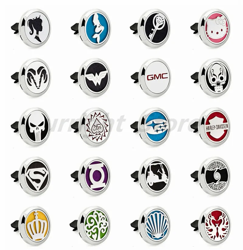 Mermaid tree roots crown 316 Stainless Steel Car Diffuser Locket removable clip Essential Oil Perfume Lockets Magnet Free 10Pads | Украшения
