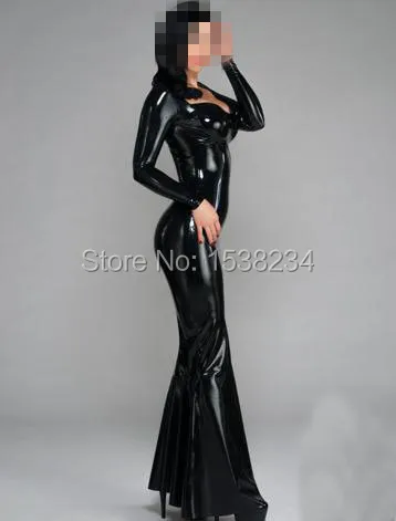 100% латексная резина Gummi. Платье длинное стандартное платье с пряжкой |