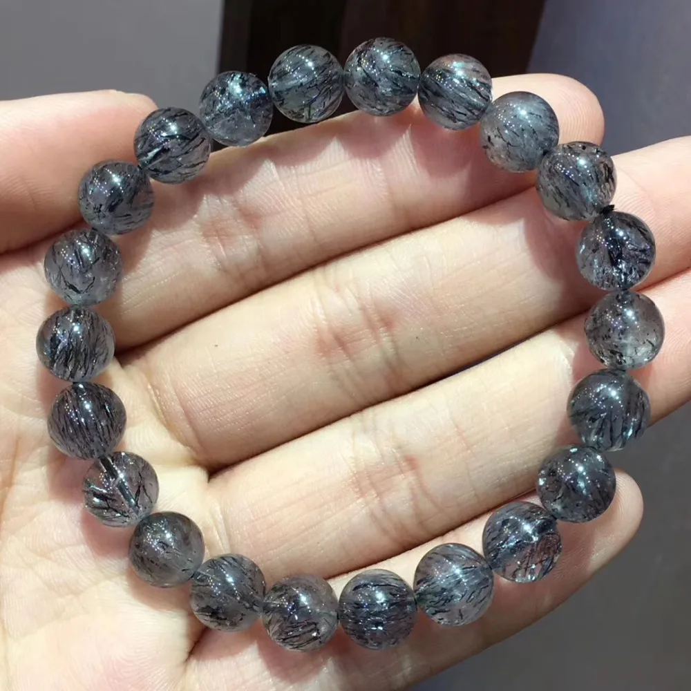 8 9 мм натуральная черная смородина супер 7 Мелодия кварцевый модный браслет