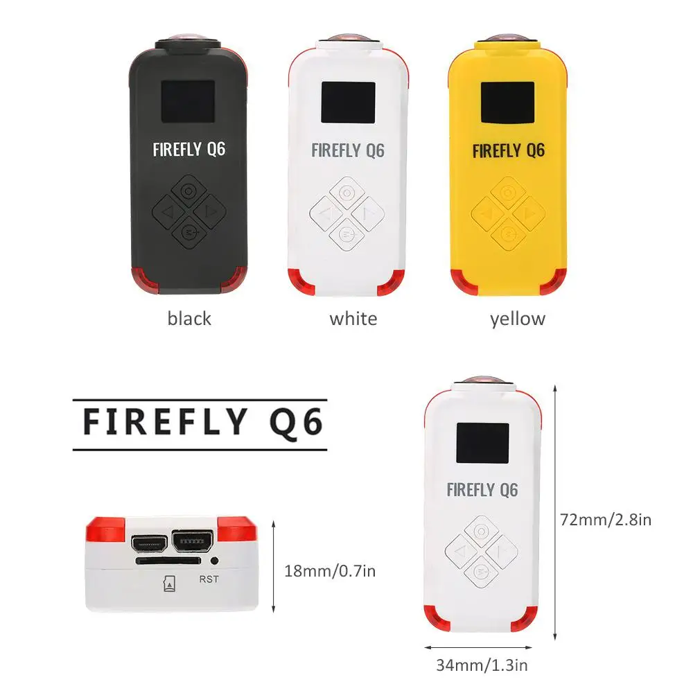 LeadingStar Firefly Q6 4K HD FPV воздушная Видеокамера 120 широкоугольная экшн камера для ZMR250