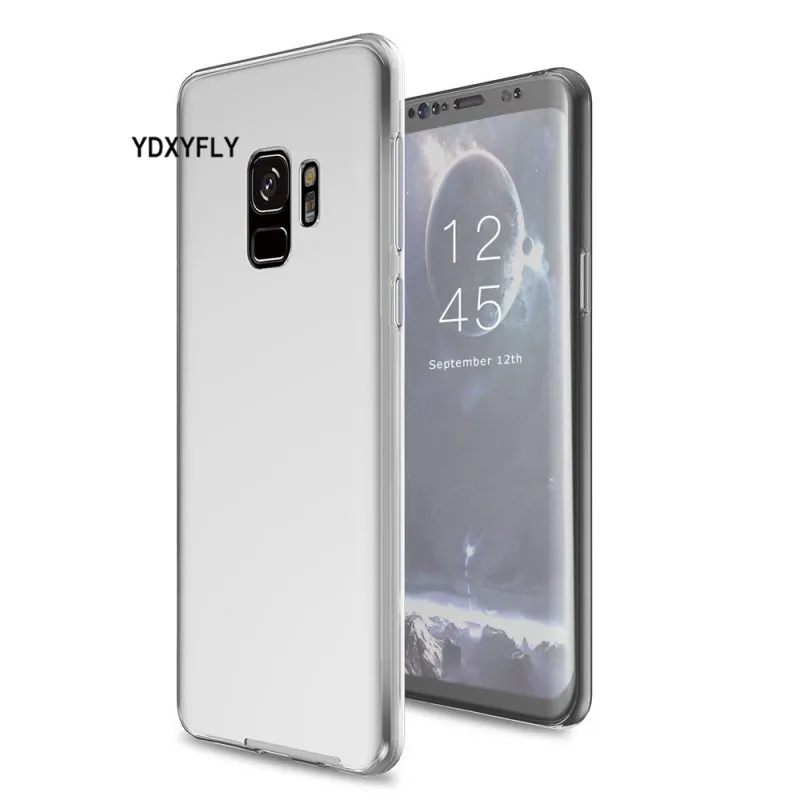 360 Full Protect Touchable Case For Samsung Galaxy S9 Plus Clear TPU Front Back Cover |