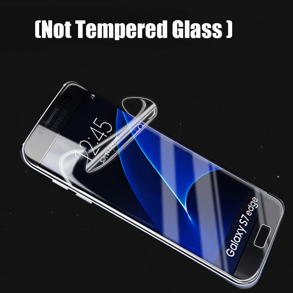 3D изогнутая мягкая защитная пленка для Samsung Galaxy S7 S6 Edge полное покрытие Защитная