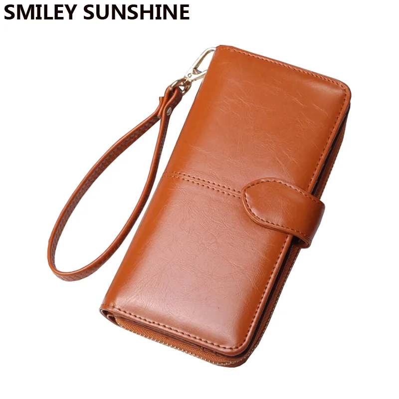 SMILEY SUNSHINE, модные женские кошельки, лакированная кожа, кошелек, женский браслет, длинный клатч, кошельки для женщин, большой кошелек, портфель