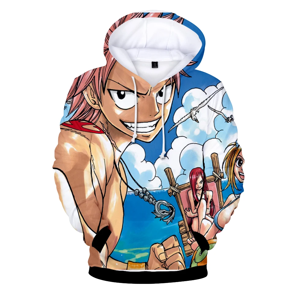 3D Принт толстовки Fairy Tail мальчик/девочка модный принт Удобная Толстовка аниме