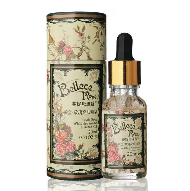 Ароматическая эссенция 24k gold rose white-des 20 мл, гиалуроновая кислота, отбеливание, увлажнение, против морщин, сужение пор