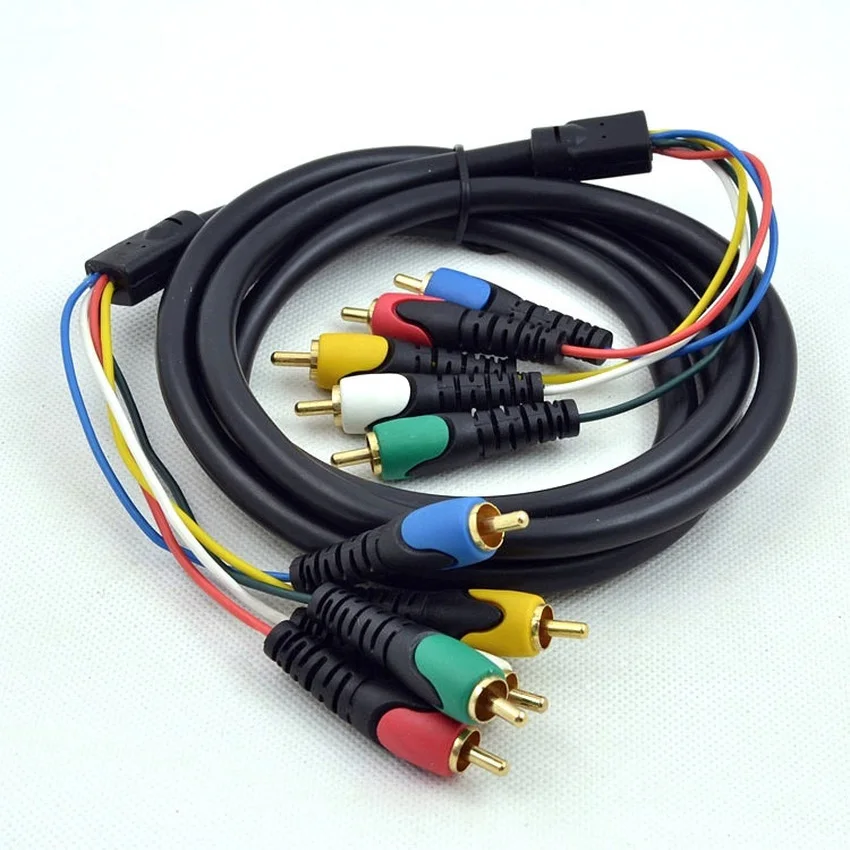 Высококачественный 1 8 м 5 RCA штекер компонент Аудио Видео RGB коаксиальный