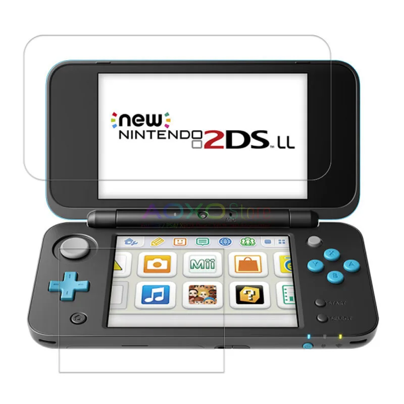 Защитная пленка 2 в 1 для Nintendo экрана с полным покрытием New 2DS XL/LL 2DSXL/2DSLL защита