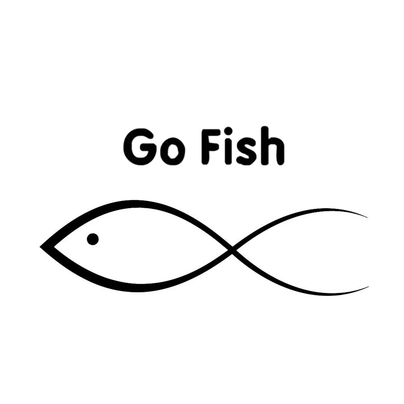 

35cm Go Fish Fashion Decor Car Accessories Car Sticker Vinyl