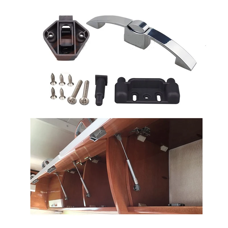 2 шт./лот RV Шкаф Мебель кнопка защелка ручка замок караван грузовик багажная