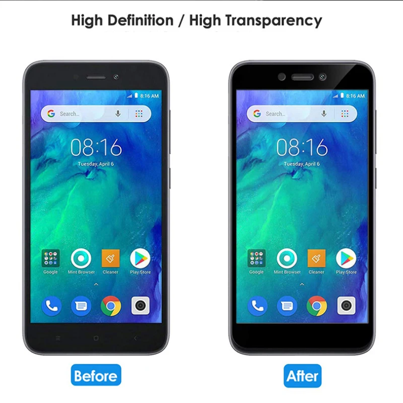 Закаленное стекло для Xiomi Redmi go Xiaomi полноэкранное красная Защитная пленка экрана