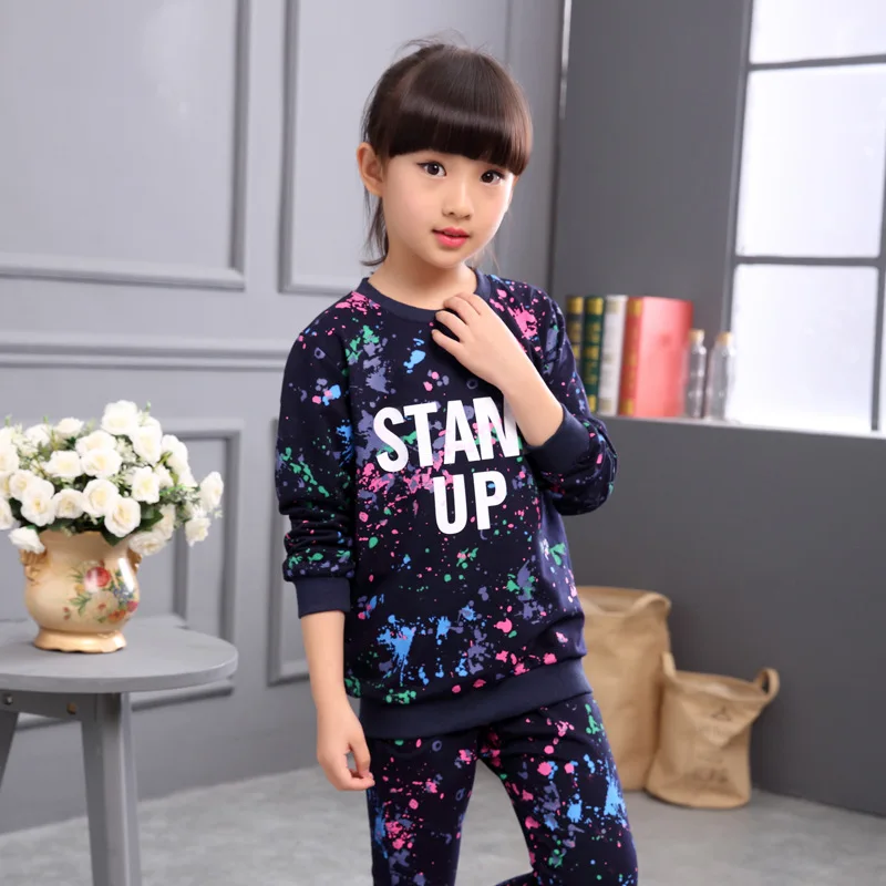 2017 Новые Прибыл Девочка В Детская Одежда Набор Весна Детской Одежды Наборы Baby