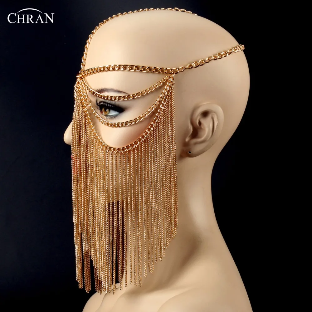 Chran Женская Многослойная Металлическая головная повязка на голову украшения для