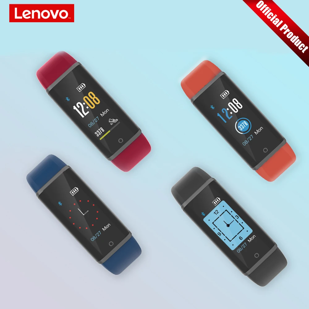 Lenovo Smart Bracelet HX03F IP68 Waterproof Fitness Pedometer Heart Rate Detector Android iOS Tracker | Электроника