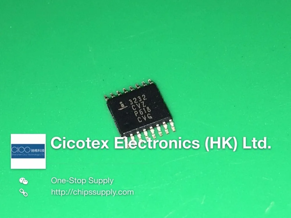 

10pcs/lot ICL3232CVZ-T 3232CVZ TSSOP16 IC 2DRVR-2RCVR RS232 3V 16TSSOP