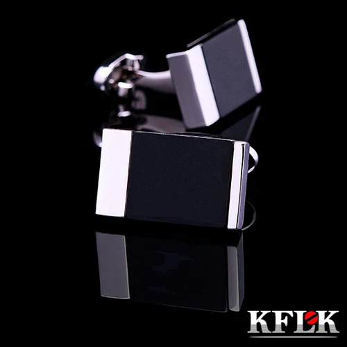 KFLK рубашка 2020 запонки для мужчин черные простые gemelos высокое качество abotoaduras