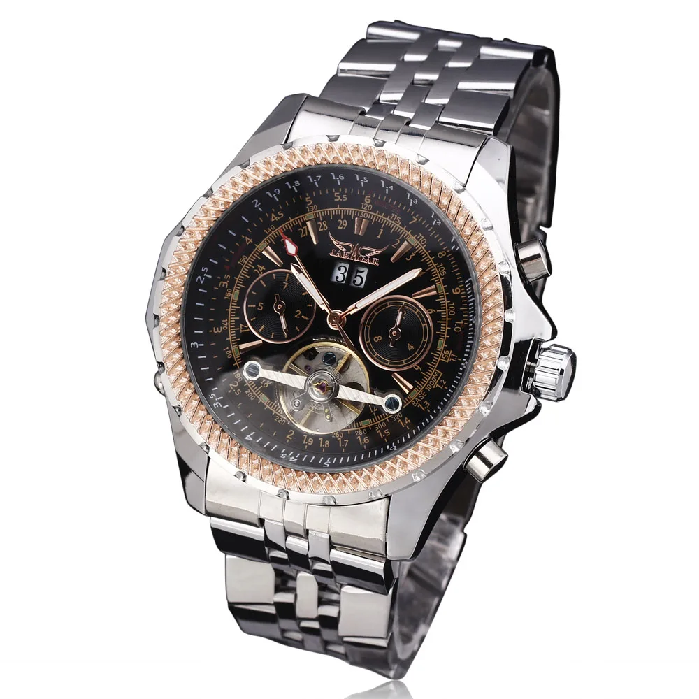 Relogio Automatico Masculino Top Brand JARAGAR New Luxury Automatic Watch Men Tourbillon Mechanical Sport Military Clock | Наручные часы