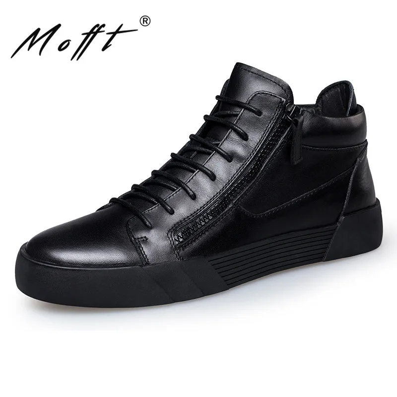 Новая Осенняя кожаная мужская обувь ручной работы модная дизайнерская с высоким