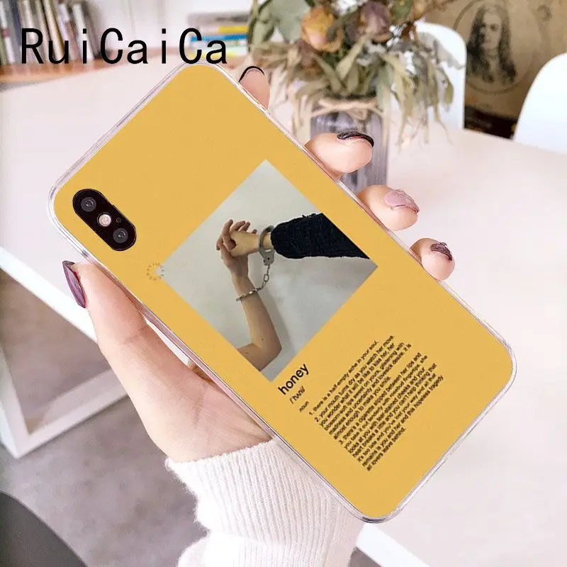 RuiCaiCa забавные картинки текст мягкий чехол для телефона из ТПУ iPhone 5 5Sx 6 7 7plus 8 8Plus X XS