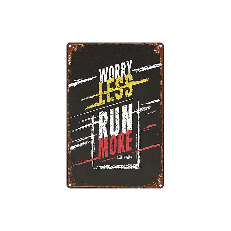 Run Your Own Race Family Rules металлическая жестяная вывеска винтажные пластины для стены