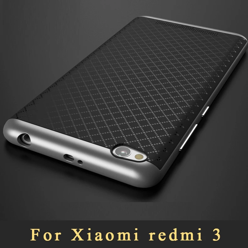 For Xiaomi Redmi 3 Case Original iPaky Armor PC Frame + Silicone Back Cover redmi 3s cover pro cases 5.0&quot |