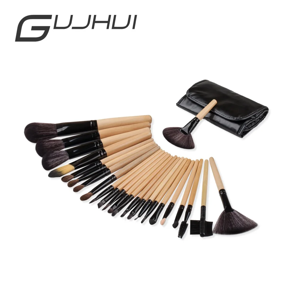 MINI-G-24-002 1 компл. make up набор инструментов 15 цветов Косметика для лица Косметика корректоры для лица палитры$ деревянная ручка плоские кисть скошенная комплект макияж наборы - Цвет: MINI-G-24-002