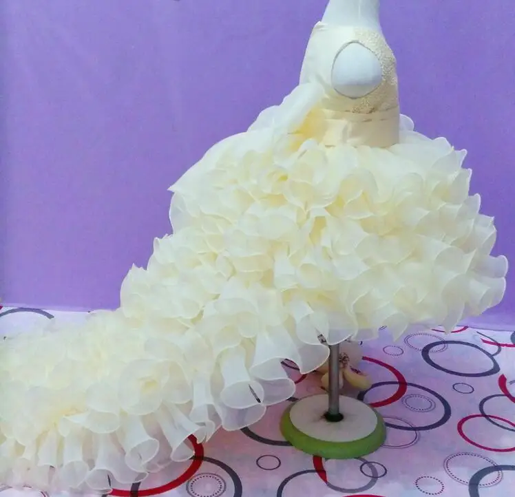 Платье с цветочным узором для девочек наивысшего качества красное платье со