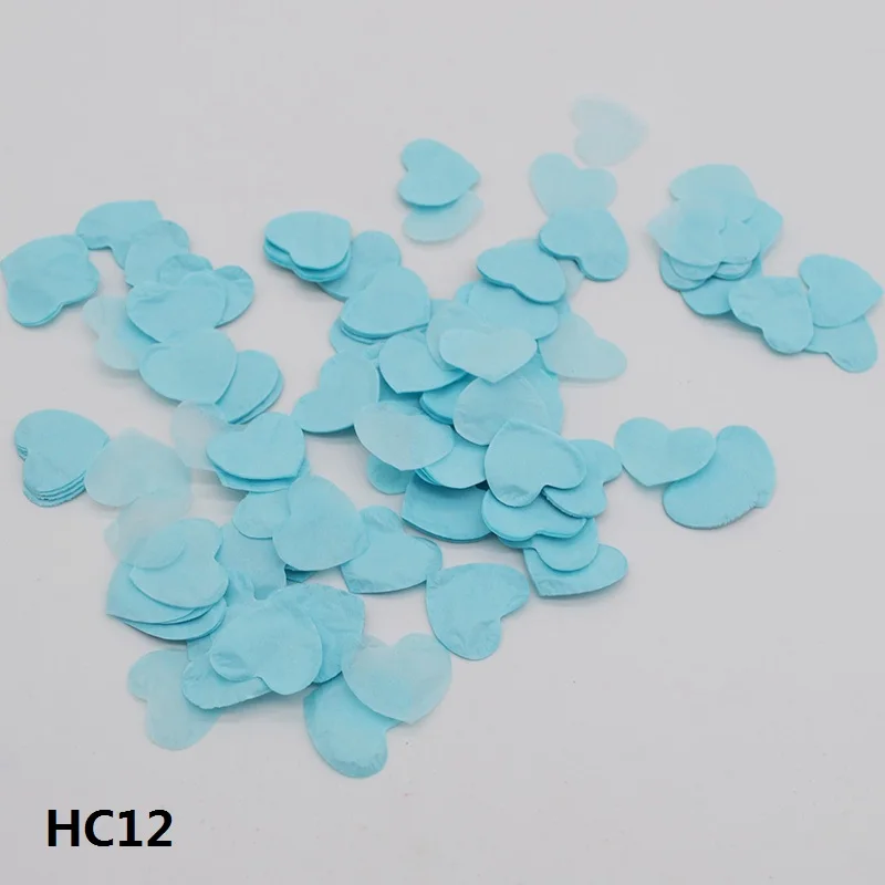 Baby blue 1000 шт Свадебные разбрызгиватели в форме сердца конфетти из папиросной бумаги Boda вечерние украшения стола воздушные шары наполнители для пиньяты - Цвет: Baby blue