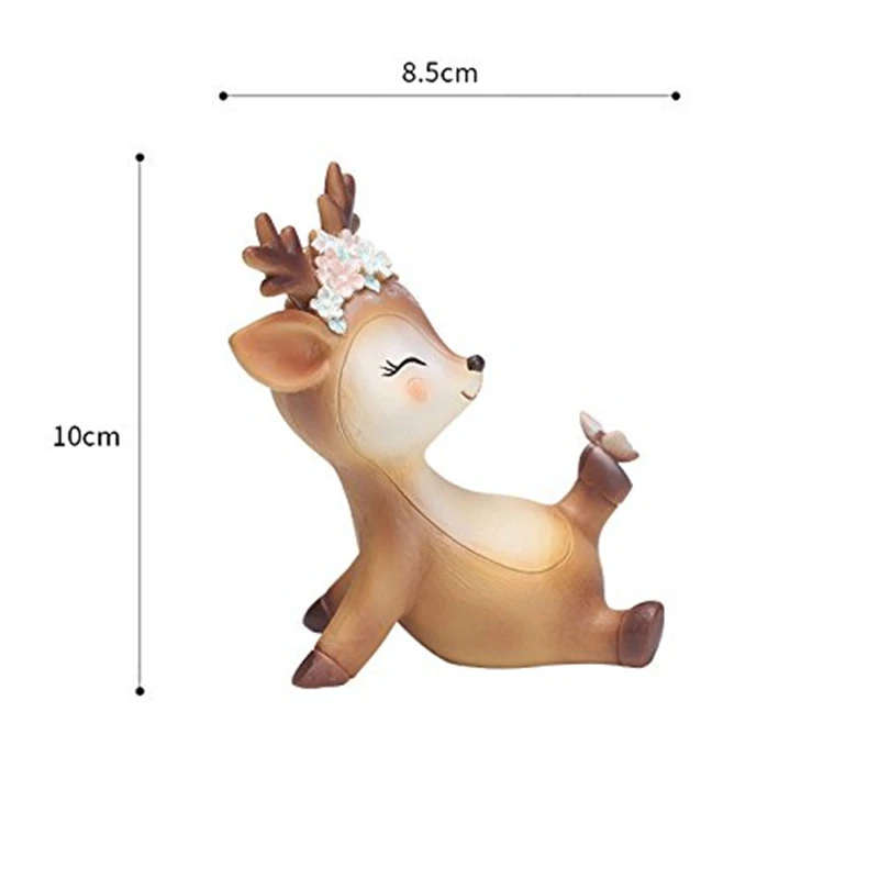 Маленькие украшения в виде оленя креативные милые Мультяшные для дома